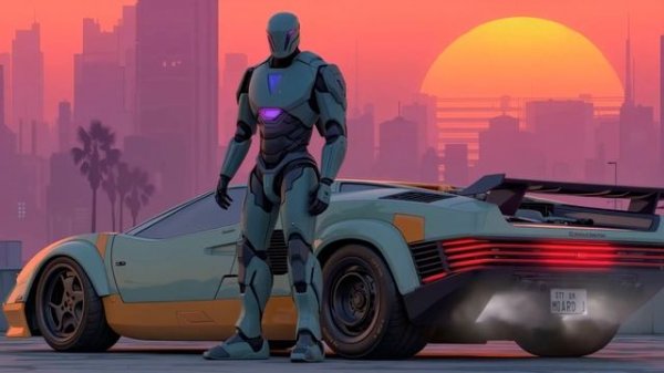 Chill Synthwave Background Music for Coding & Driving Vibes