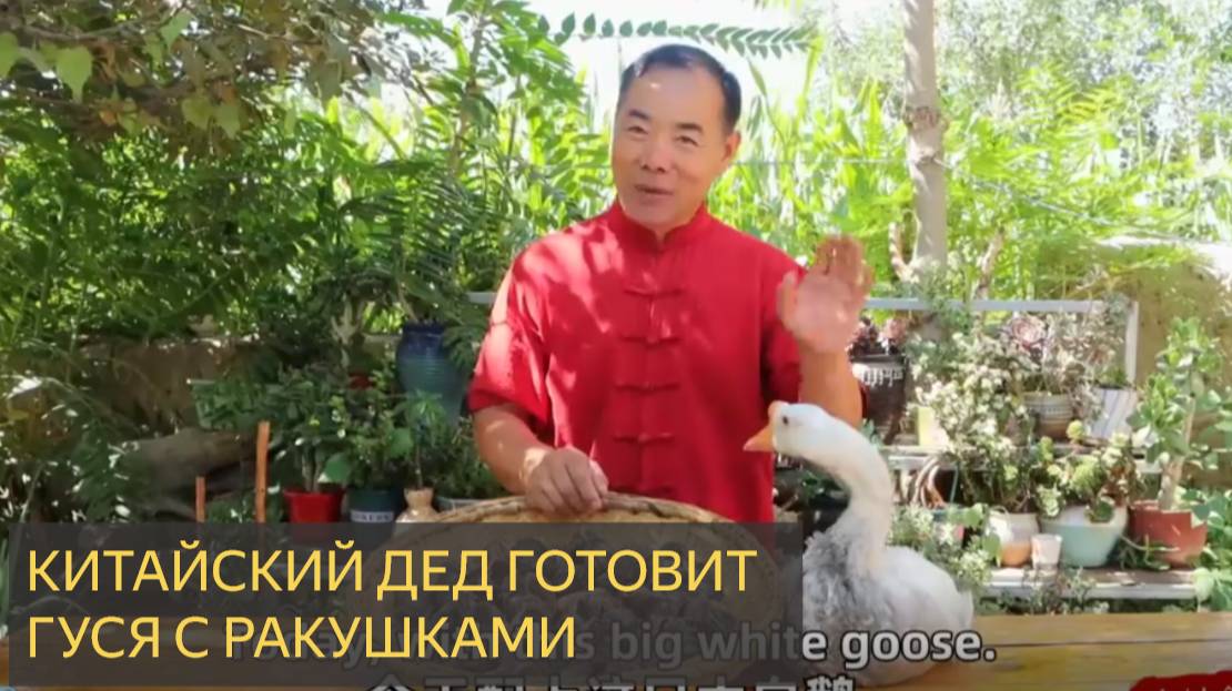 Китайский дед готовит гуся с ракушками смотреть онлайн