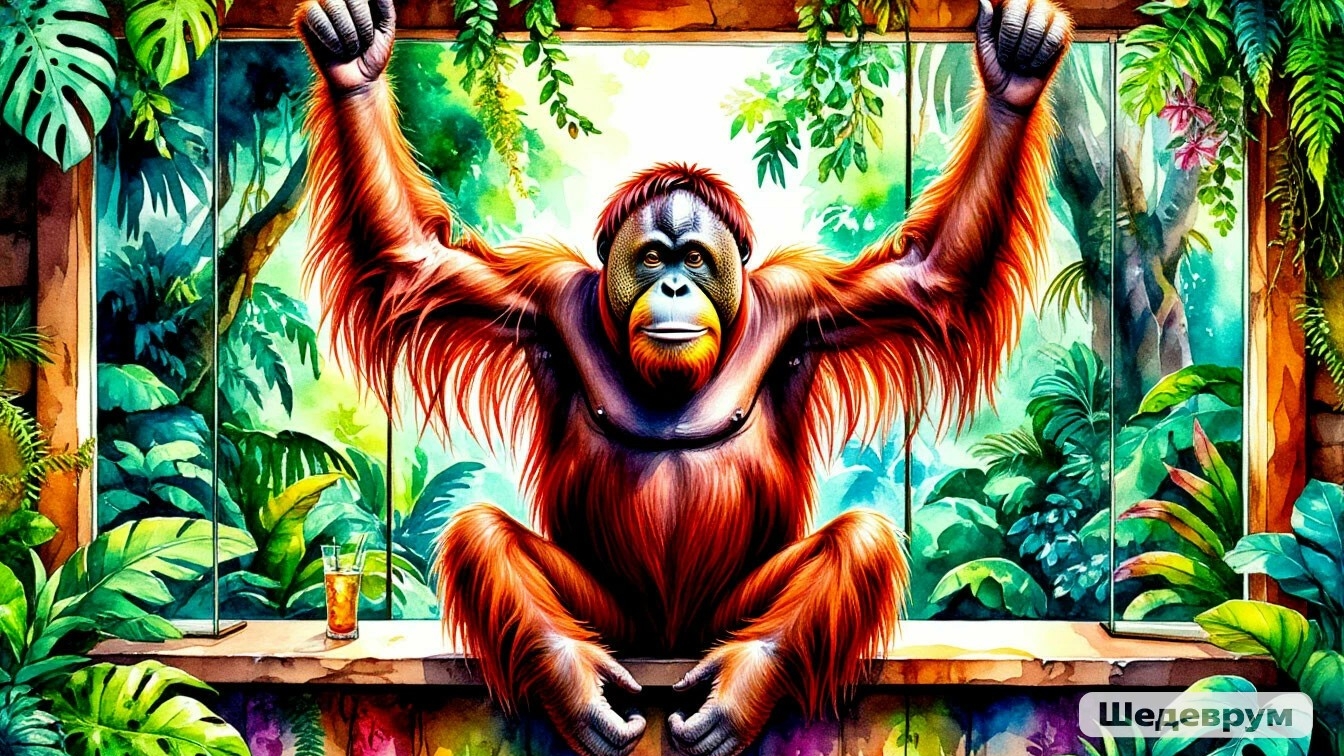 РОСТОВСКИЙ ЗООПАРК. ОРАНГУТАНГ. (прод. следует) смотреть онлайн