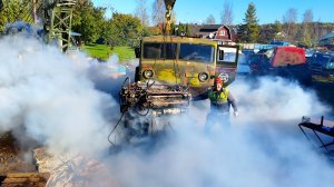 Дизель 525 сил с хранения / Первый запуск танкового V12