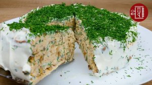 Торт из мясных блинов/Вкуснейшая Закуска из Фарша