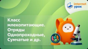 Биология 7 класс. Класс млекопитающие. Отряды Однопроходные, Сумчатые, Насекомоядные и Рукокрылые