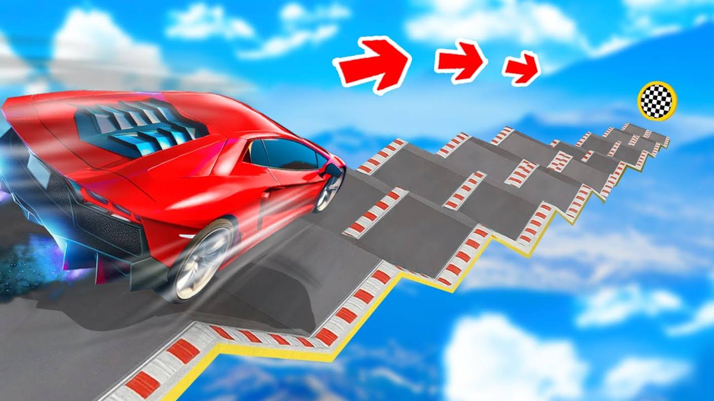 Сможет ли монстр-трак проехать по ступенькам перевернутой лестницы в гта 5 ? - эксперимент в gta 5 смотреть онлайн