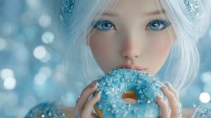 Стеклянные девочки едят хрустальную еду. (ASMR) №2