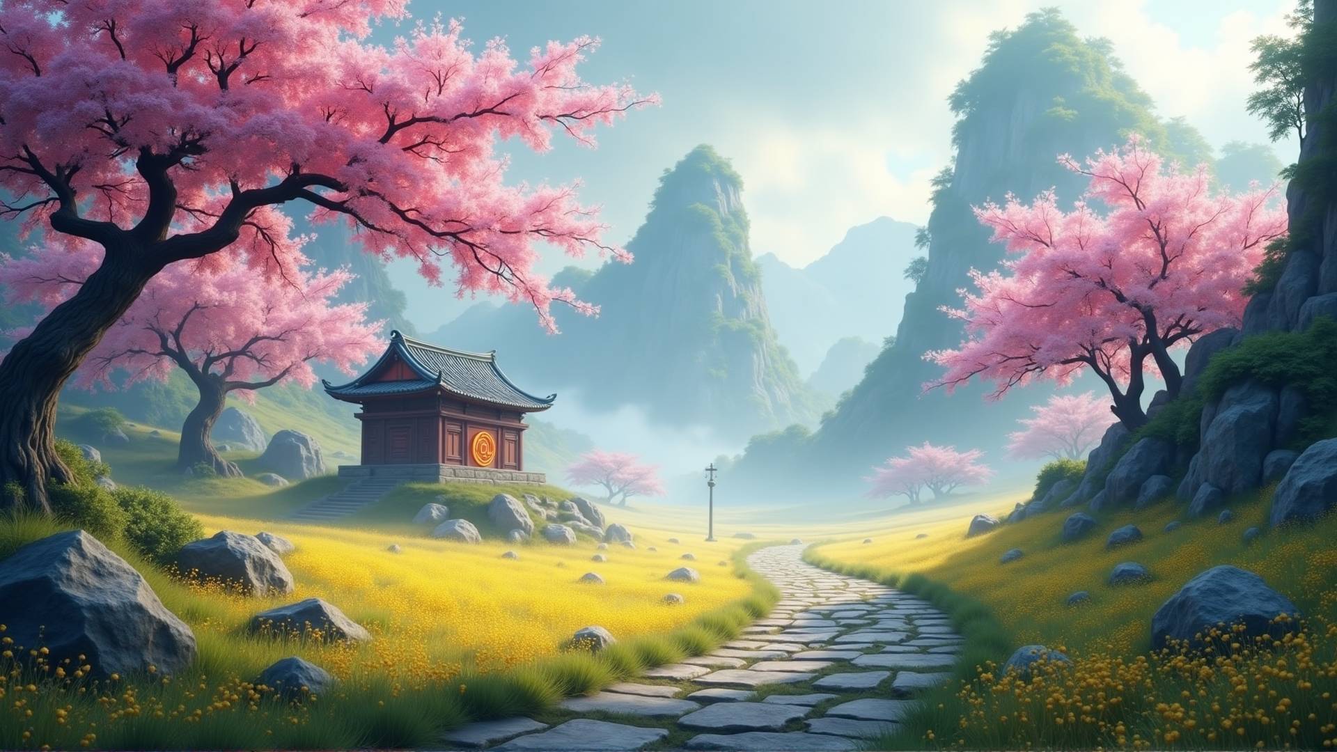 🌸 Лепестки цветущей вишни - Sakura no Hana Birā - Успокаивающая музыка кото в стиле японского Дзен смотреть онлайн