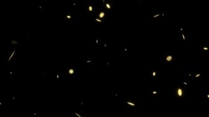 Футаж Золотые конфетти на чёрном фоне