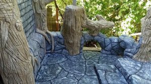 Оформление ступеней для частного дома. Арт-бетон. Новороссийск