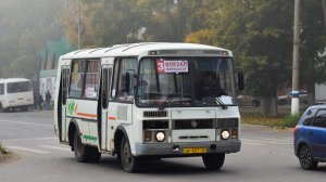 Автобус ПАЗ-32054 (АР 657 22). Покатушки по Заринску.