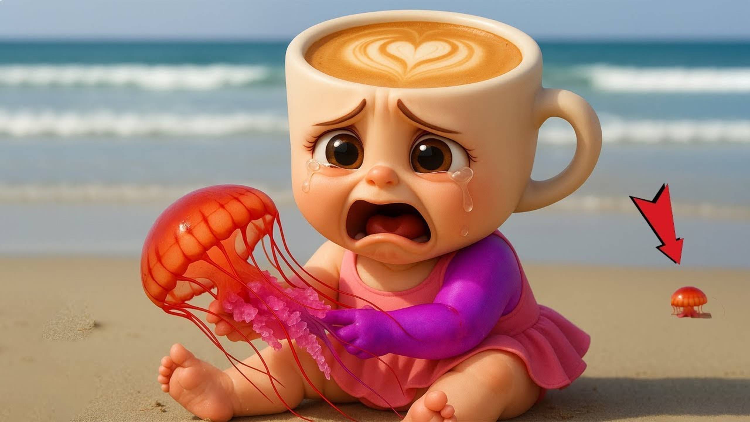 BRAINROT - МУЛЬТФИЛЬМ - Итальянские мемы ✅ Брейнрот - Балерина Капучино поймала медузу