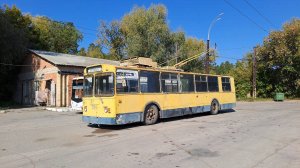 Выезд троллейбуса на маршрут Тольятти