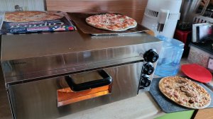 тест обзор Печь для пиццы HURAKAN HKN-MD1 с подовым камнем, профессиональная, до +350 камера 40х41см