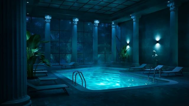 Nocturne Spa ｜ 2-Hour Pool & Rain Ambience смотреть онлайн