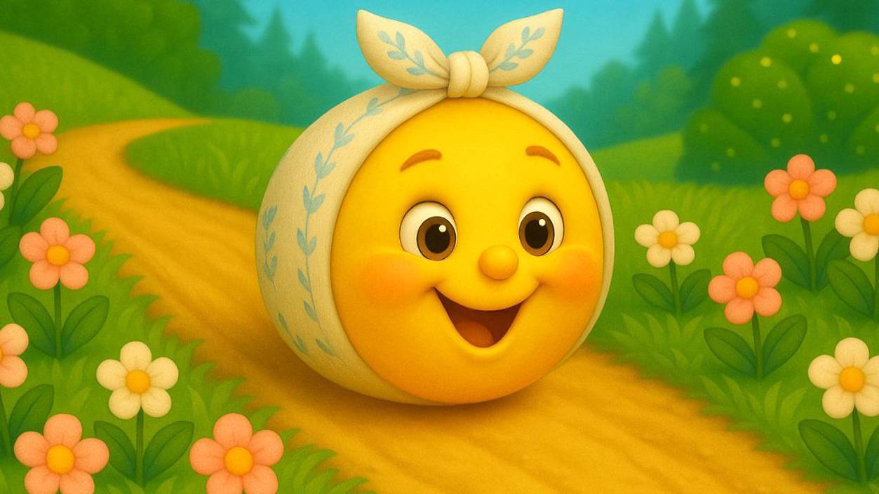 КОЛОБОК - Мультик Сказка про колобка с песенкой! смотреть онлайн