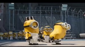 Полосатые миньоны. Анимация