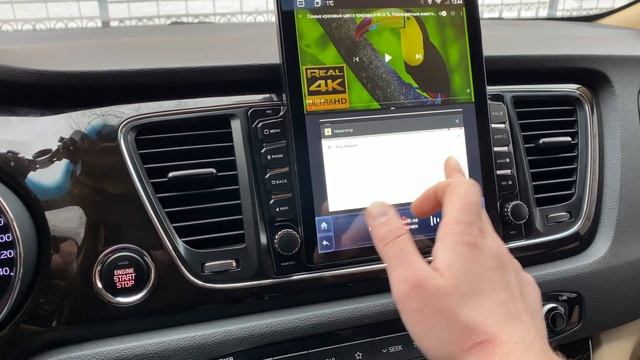 Установка Android магнитолы на Kia Carnival в стиле тесла.Android магнитола в стиле Tesla. смотреть онлайн