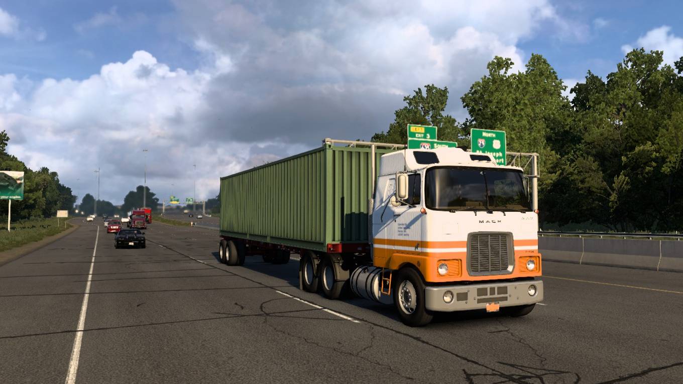 American Truck Simulator 1.55 Сент-Джозеф (МО) в Колумбия (МО) Сухое молоко 34 559 фнт. смотреть онлайн