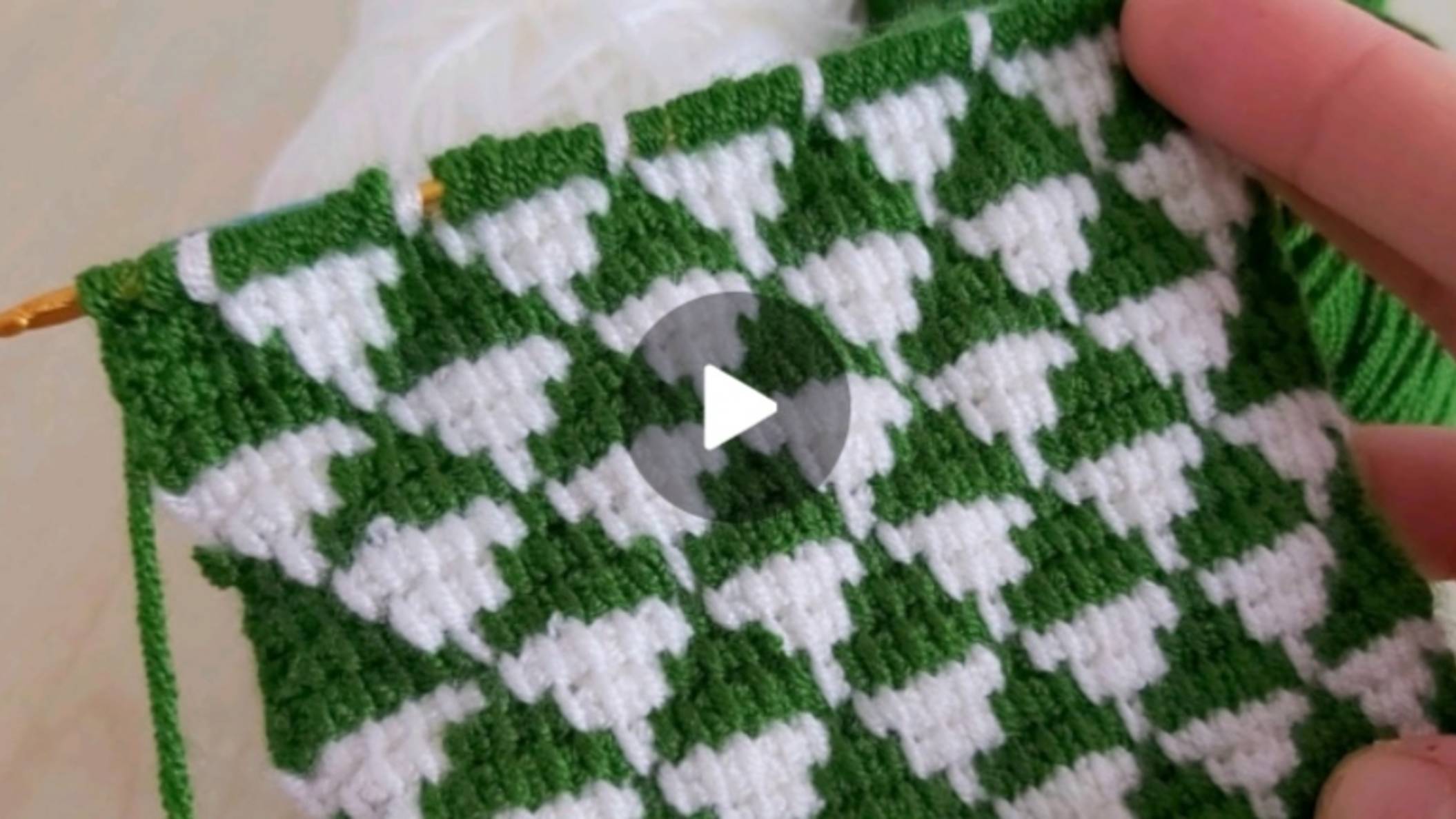 Узор крючком в тунисской технике вязания 🙂 #тунисскоевязание #всевжизнисвязано #вязаниекрючком смотреть онлайн