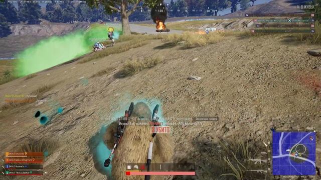 PUBG Battlegrounds Дважды подряд взяли топчик с кланом смотреть онлайн