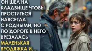 Он шел на кладбище чтобы проститься навсегда, но по дороге в него врезалась маленькая бродяжка и