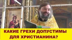 Какие грехи допустимы для христианина? Священник Валерий Сосковец