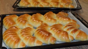 Булочки-рогалики с творогом и изюмом. Выпечка это просто. Готовим с Оксаной Валерьевной.