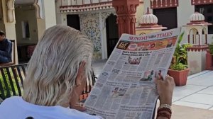 Что предсказал астролог моему индийскому мужу_ Первое утро в Джайпуре. Бассейн! Завтрак на крыше.