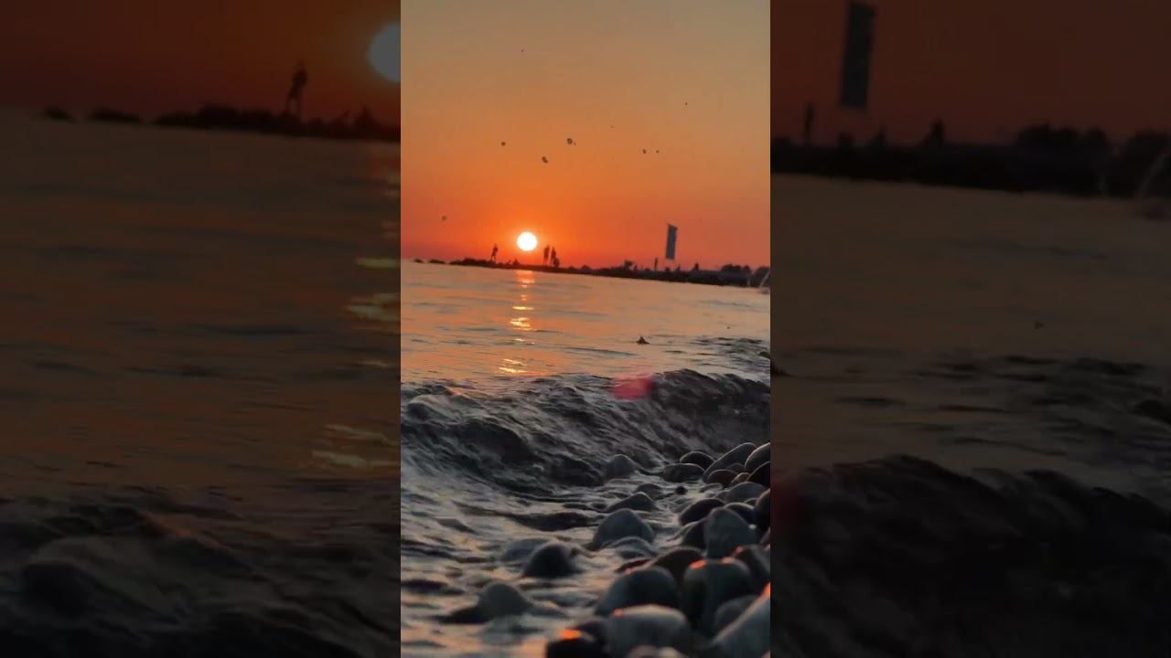 Сочи п. Вардане закат 10.07.2025 #море #вардане #пляж #закат
