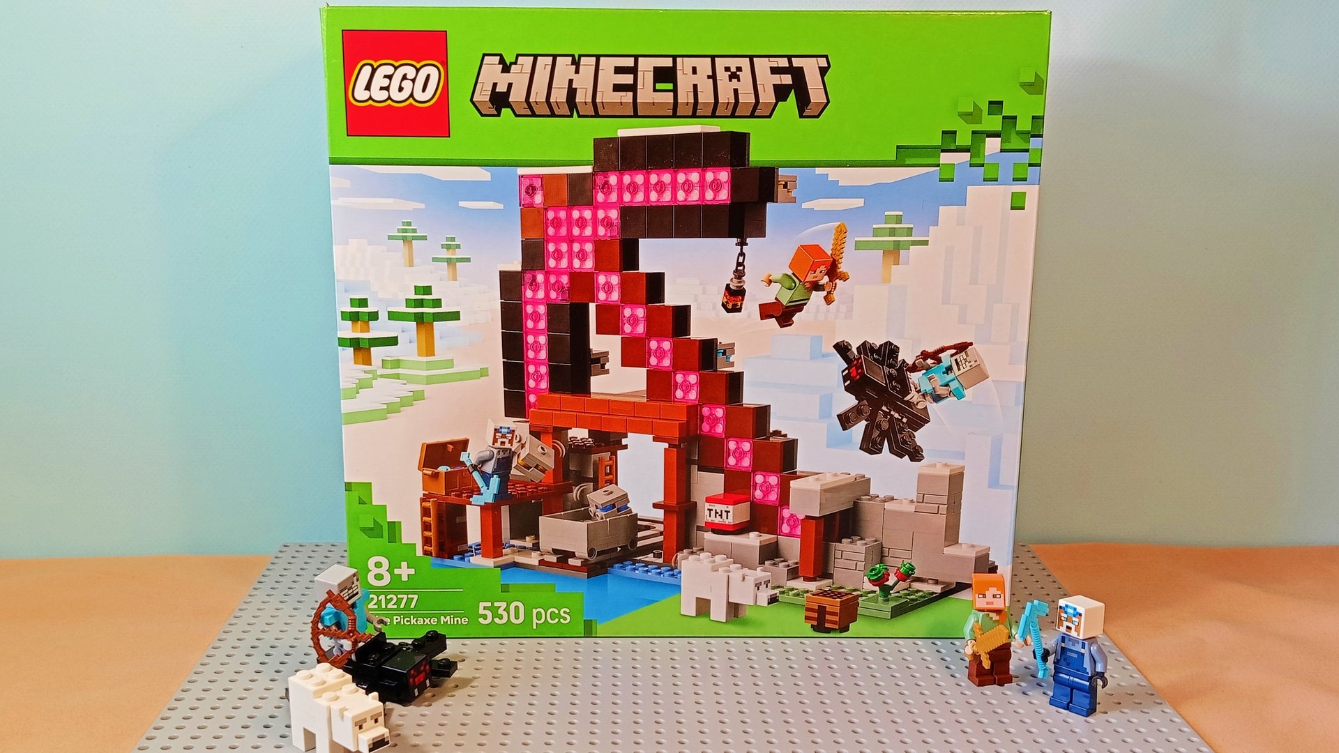 Lego Minecraft 21277 - Кирка-шахта; сборка набора