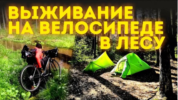 Выживание в лесу на велосипеде с палаткой. Заказник Стронга, усадьба и монастырь!