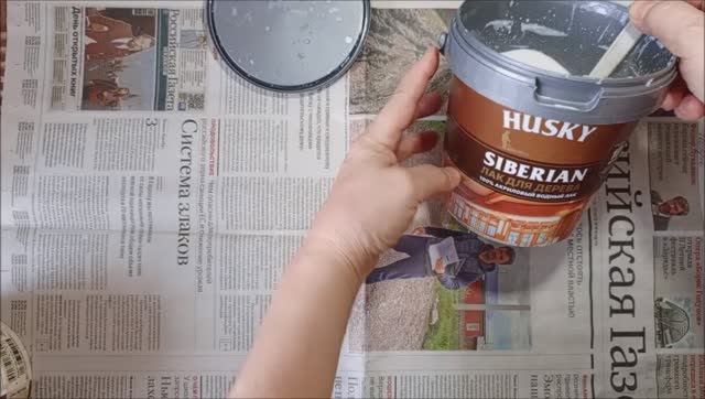 Мое мнение о лаке Husky и обработка крафт трубочек