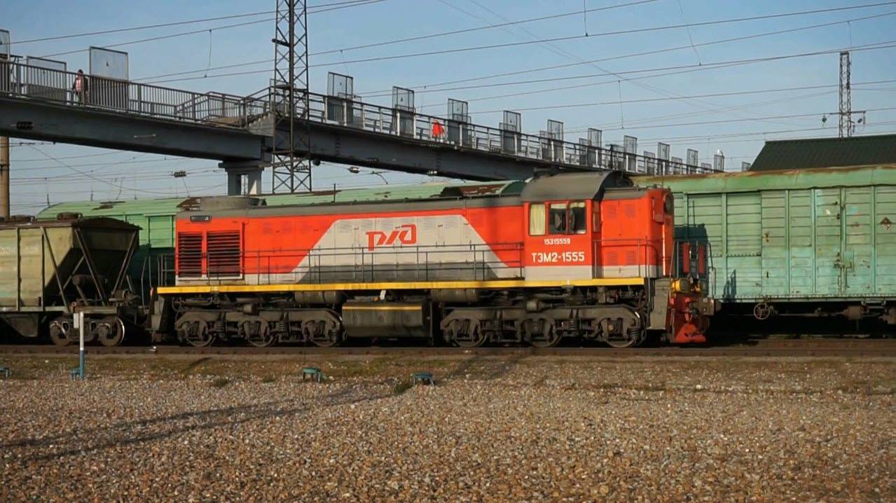 Тепловоз ТЭМ2-1555 смотреть онлайн