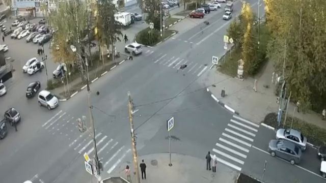 Мопедиста жестко сбили в Арзамасе смотреть онлайн