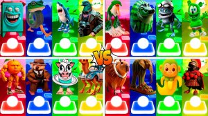 МЕГАМИКС БОМ БОМ БОМ ГАЗУН 🆚 БОНЕКА АМБАЛАБУ 🆚 ДРУГИЕ БРЕЙНРОТ МЕМЫ | Tiles Hop №233-236