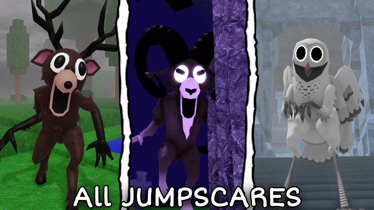 99 ночей в лесу - ОЛЕНЬ против СОВЫ и БАРАНА / JUMPSCARES