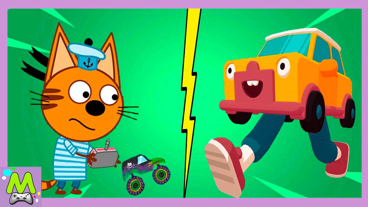 Три Кота против Безумной Машинки.Супер Гонки на Машинах.Кто Быстрее смотреть онлайн