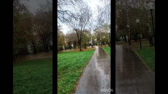 Моя пробежка по парку. У нас идёт град. Вот и осень🍁🍂🍃 пришла. смотреть онлайн