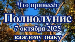 7 октября ПОЛНОЛУНИЕ что принесёт каждому знаку, астрологический прогноз