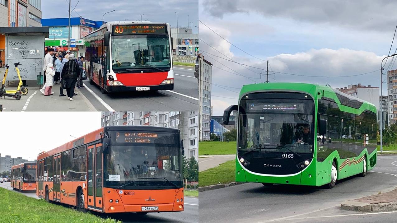 Разнообразие городского транспорта в мкр. Сельма на 3-х улицах. От микроавтобусов до троллейбусов