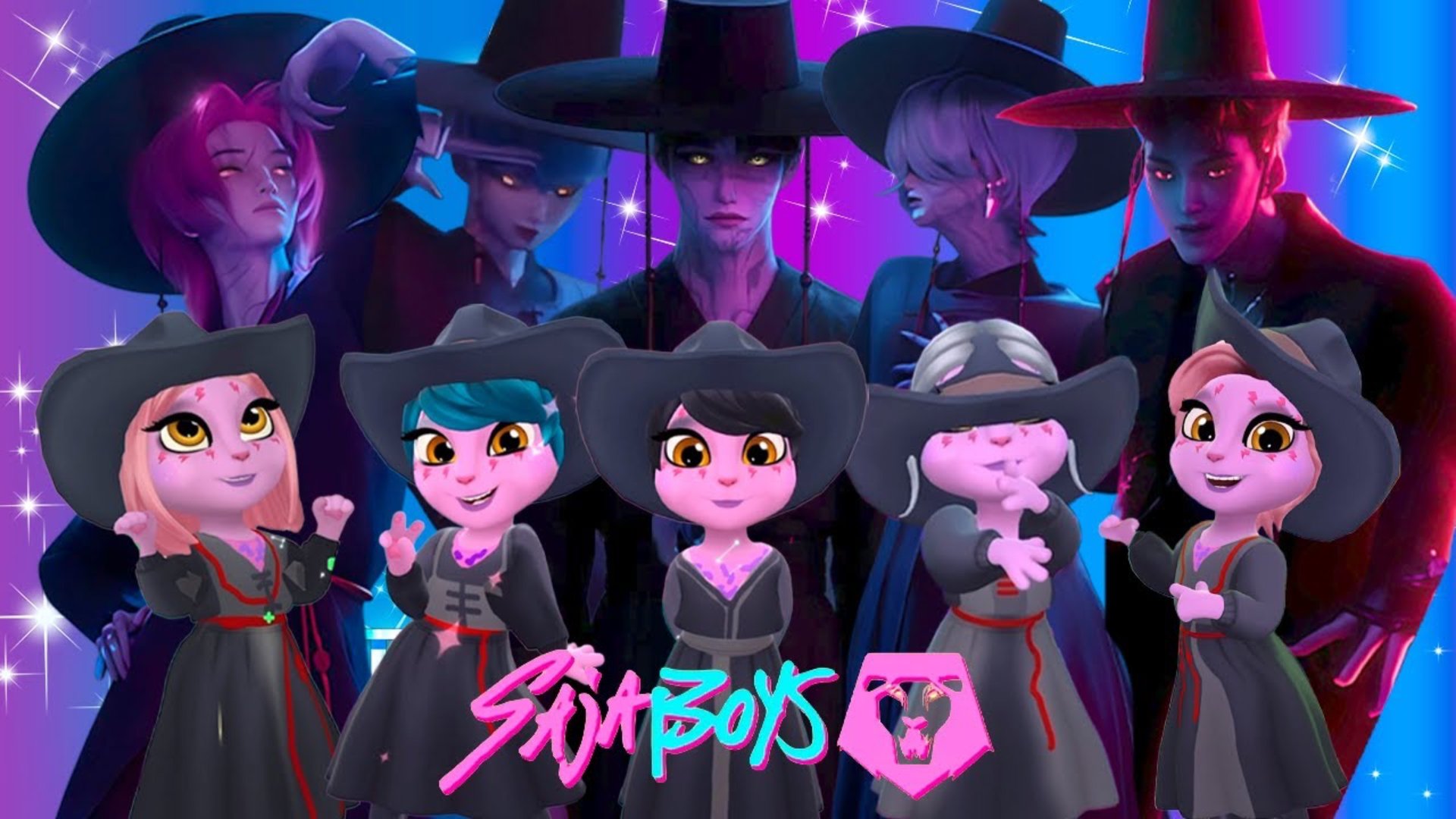 📹 😈🎵 Моя Говорящая Анджела 2|K-POP ОХОТНИКИ НА ДЕМОНОВ|Саджа Бойз|Новый косплей| Преображение 🔥✨