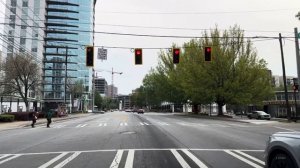 Атланта 4K - Богатые кварталы - Поездка в центр города - США