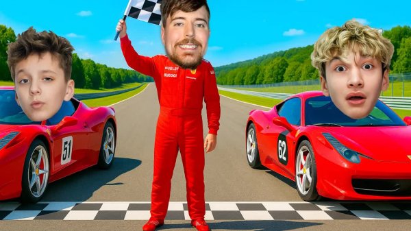 Артур и Давид СОРЕВНОВАЛИСЬ на Автодроме Мистера Биста mrBeast