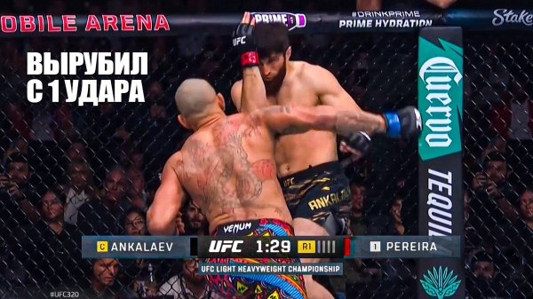 НОКАУТ ГОДА! Полный Бой Магомед Анкалаев VS Алекс Перейра 2 UFC 320 Magomed Ankalaev Alex Pereira