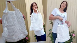 ✨️Как связать авоську крючком за один вечер ✨️