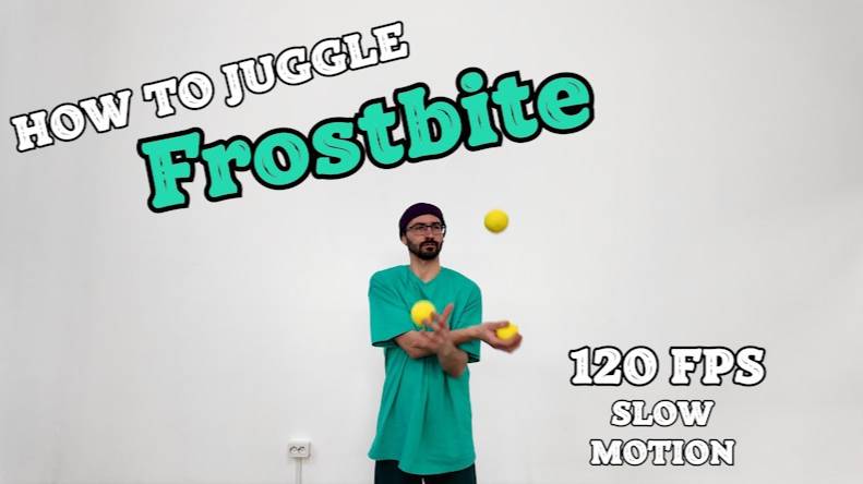 Frostbite - Juggling Trick - Super Slow Motion 120 Fps ❄️⏱⏳