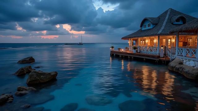 Late Night Chill Soothing Ambience ~ Overwater Relaxation for Deep Sleep & Serenity