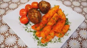 Готовим ужин Картофель АЙДАХО и СОЧНЫЕ котлеты ПРОСТЫЕ и ВКУСНЫЕ рецепты Готовим с любовью