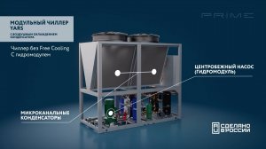 Модульный чиллер YARS c воздушным охлаждением конденсатора | Продукция компании PRIME