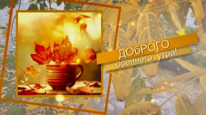 Доброго осеннего утра. Пожелания доброго утра