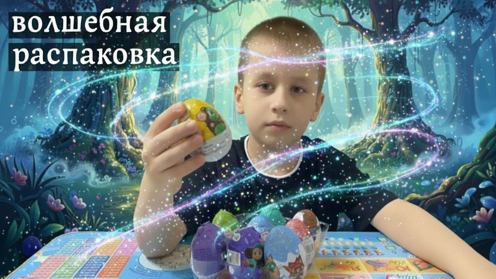 волшебная распаковка. микс из шоколадных яиц