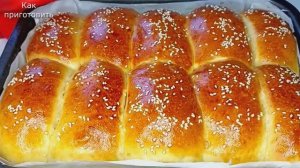 Пышные булочки с повидлом